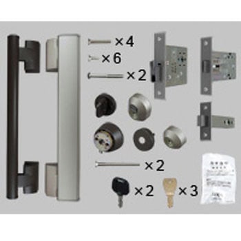 玄関セキュリティーサムターン付把手DN片開きD型プレート内ダーク TOSTEM(LIXIL)