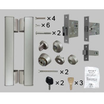 玄関セキュリティーサムターン付把手DN片開きD型プレート内外同 TOSTEM(LIXIL)