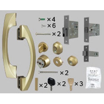 玄関セキュリティーサムターン付把手DN片開きE型ムーン内外同 TOSTEM(LIXIL)