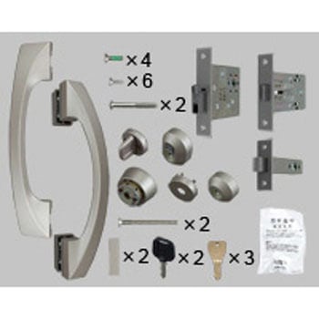 玄関セキュリティーサムターン付把手DN片開きF型ムーン内外同 TOSTEM(LIXIL)