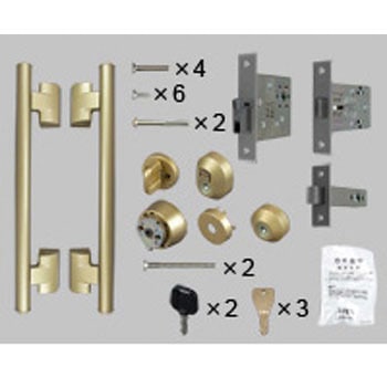 玄関セキュリティーサムターン付把手DN片開きG型バー内外同 TOSTEM(LIXIL)