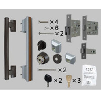 玄関セキュリティーサムターン付把手DN片開きS型グリップ内ダーク TOSTEM(LIXIL)