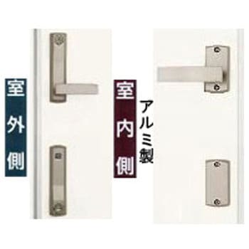 玄関ドアセキュリティーサムターン付把手シリ別片開きB型内外同レバー - TOSTEM(LIXIL)