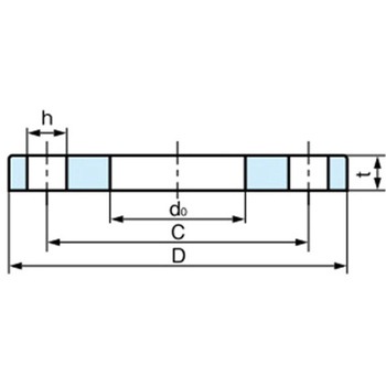 1・1/4"/10K 溶接差込みフランジ(ステンレス製) - エスコ