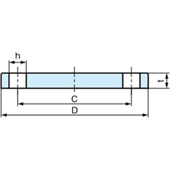 2" /10K  溶接閉止フランジ(ステンレス製) エスコ