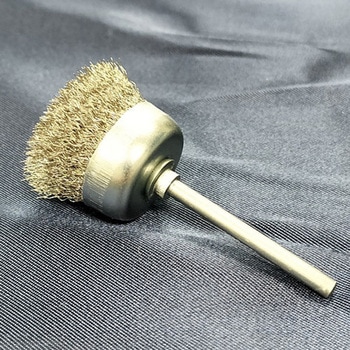 ステンレス 軸付きミニカップブラシ 高島産業