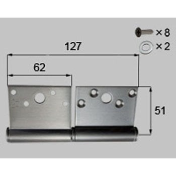 ステンレス丁番(防火仕様)上用 A 新日軽(LIXIL)