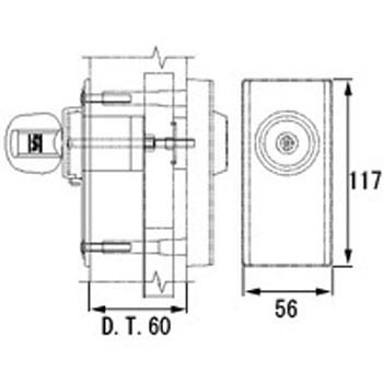 取替用セキュリティサムターン DF2Z02001 - TOSTEM(LIXIL)