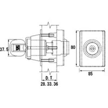 取替用セキュリティサムターン DF2Z05001 TOSTEM(LIXIL)