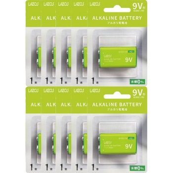 アルカリ乾電池 9V 10本 ベストアンサー