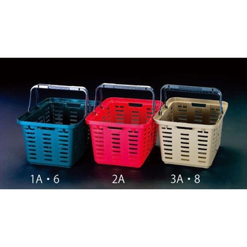 465x385x280mm/27L バスケット(茶/4個) エスコ