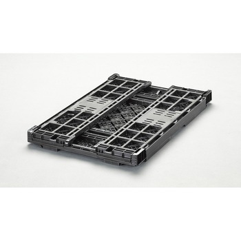 600x400x220mm/41.9L 折畳コンテ(黒) エスコ