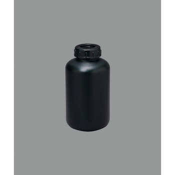 Φ100x188mm/1L 遮光型広口ポリ容器 エスコ