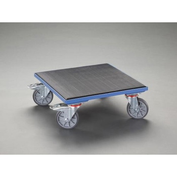 500x500mm/400Kg ドーリー(木製/ゴム張) エスコ