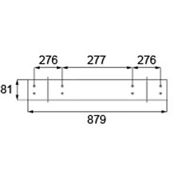 玄関用k4下枠巾木用キックプレート片開き用 TOSTEM(LIXIL)