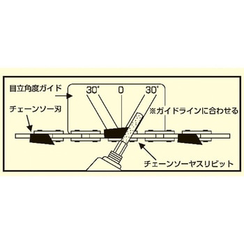 4.0mm用  チェーンソー目立角度ガイド エスコ