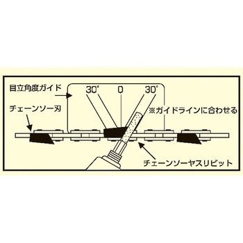 4.8mm用  チェーンソー目立角度ガイド エスコ