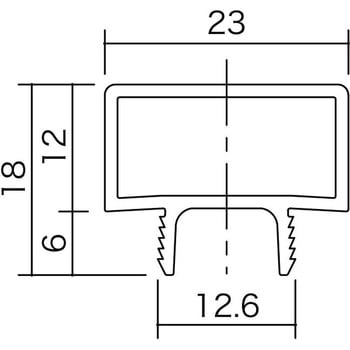 樹脂戸当り(縦用) ハイテクウッドプラス