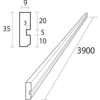 廻り縁 ハイテクウッドプラス