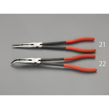 280mm ロングノーズプライヤー(45°ベンド) エスコ