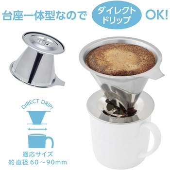 ペーパーフィルターのいらないステンレスコーヒードリッパー102 ストリックスデザイン
