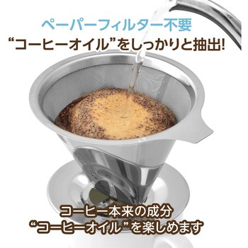 ペーパーフィルターのいらないステンレスコーヒードリッパー102 ストリックスデザイン