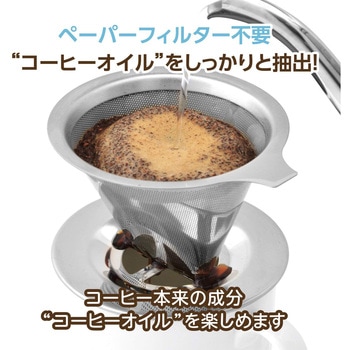 ペーパーフィルターのいらないステンレスコーヒードリッパー101 ストリックスデザイン