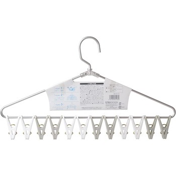 White Laundry ちょこっと小物干しハンガー 12ピンチ ストリックスデザイン