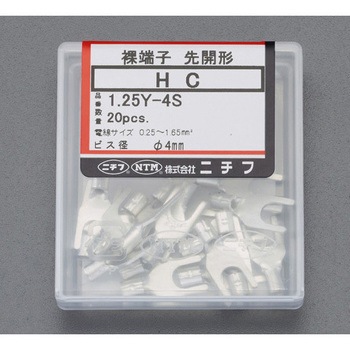 1.25Y-4S [Y形]裸圧着端子(20個) エスコ