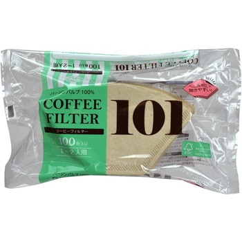 無漂白コーヒーフィルター101 100枚入 ストリックスデザイン