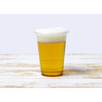 リサイクルPET配合 クリアビアカップ 420ml 20個入 ストリックスデザイン