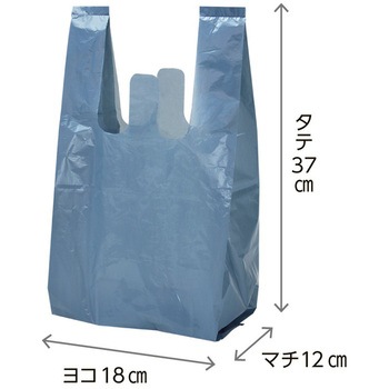 においカット取っ手付きポリ袋4L 40枚入 ストリックスデザイン