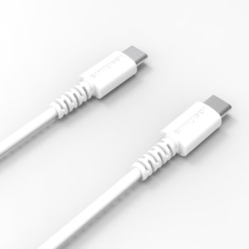 USB充電&同期ケーブル 1.2m C-C  WH カシムラ