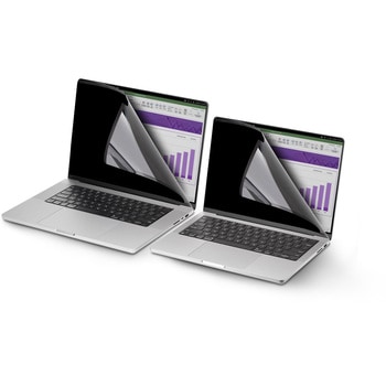 覗き見防止プライバシーフィルター/14インチMacBook Pro 2021/2023対応/308x202mm/視野角60度/光沢&非光沢 両面使用/ブルーライトカット/ノートパソコン PC ディスプレイ 液晶保護フィルム StarTech.com