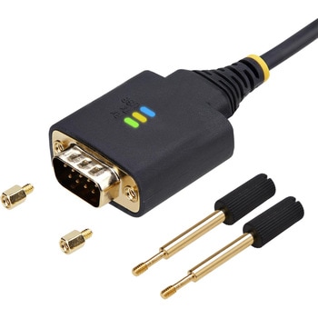 USB - RS232Cシリアル変換ケーブル/ストレート/USB 2.0/4m/2ポート/COM保持機能/ESD保護/各種OS対応/DB9シリアルコンバーター StarTech.com