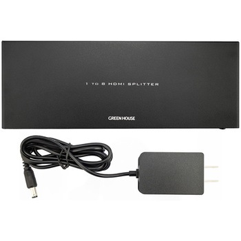 HDMIスプリッター USB給電 Input1+Output8ポート グリーンハウス