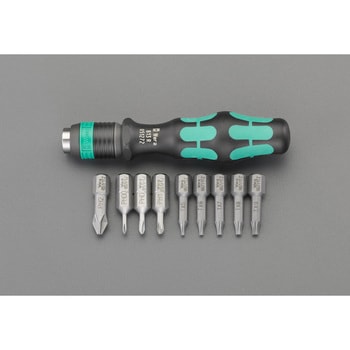[+ Torx]ドライバービットセット(ハンドル付) エスコ