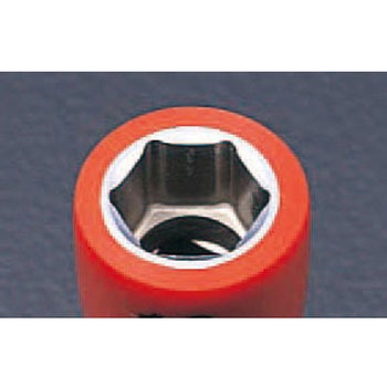 3/8"DRx 7mm 絶縁ソケット - エスコ
