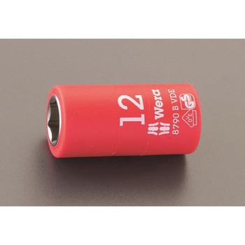 3/8"DRx18mm 絶縁ソケット エスコ