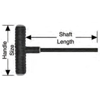 3/8"x230mm [Ball-Hexagon] T型レンチ エスコ