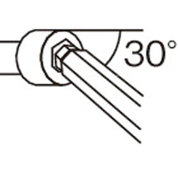 1.5- 89mm[Ball-Hexagon]キーレンチ(ローレット付) エスコ