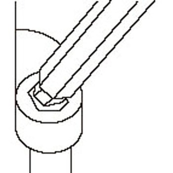 T27x112mm [Bore Torx]キーレンチ(Ball) - エスコ