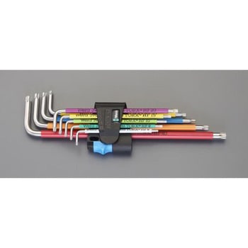 T8-T40/9本組 [Torx]キーレンチ(ホールド・ステンレス製) エスコ