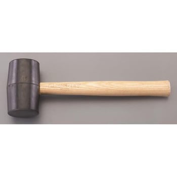 680g/65x340mm ゴムハンマー(黒) エスコ