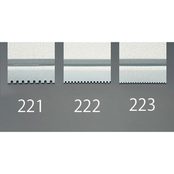 121mm パテベラ(くし型/角型溝極細) - エスコ