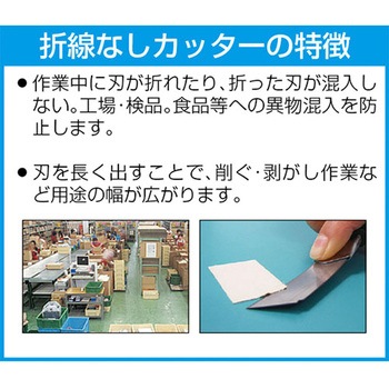 カッターナイフ替刃(波形研磨)(3枚) エスコ