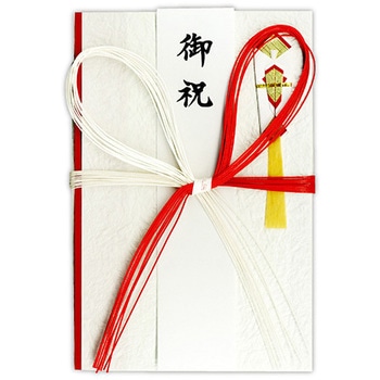 百万円が入る祝金封 赤白花結び 菅公工業