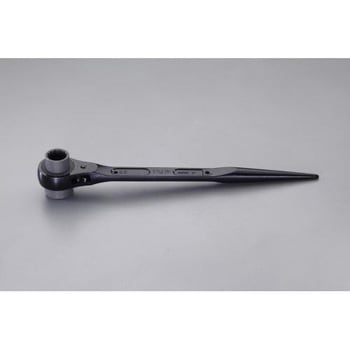 22x24mm/358mm 両口ラチェットレンチ(シノ付) - エスコ