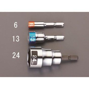 6mm 電ドルソケット(ショート) エスコ