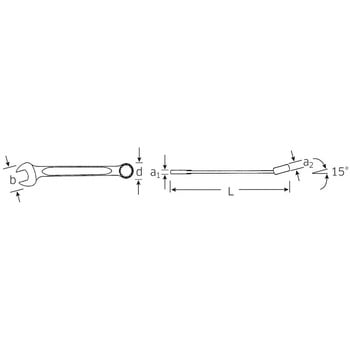 13mm コンビネーションレンチ(ラチェット式) エスコ